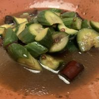 Cucumber mash. Not for me! at Gong De Lin in Melbourne