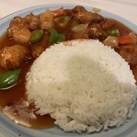 Sweet and sour pork. Not bad   at Gong De Lin in Melbourne