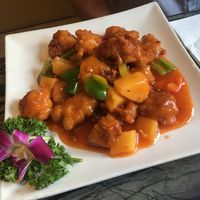Sweet and Sour 'Pork’ at Gong De Lin in Melbourne