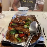 Sizzling Beef Black Pepper  at Gong De Lin in Melbourne