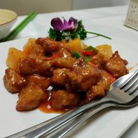 Pricey sweet and sour pork at Gong De Lin in Melbourne