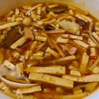 Spicy noodle soup at Gong De Lin in Melbourne