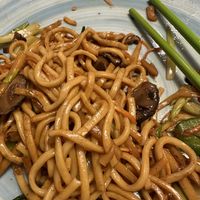 Noodles with vegetables   at Gong De Lin in Melbourne