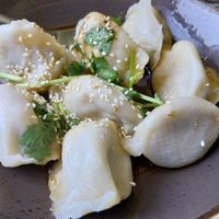Chilli dumplings at Gong De Lin in Melbourne