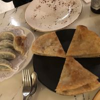 Dumplings and pancakes  at Gong De Lin in Melbourne