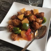 Sweet and sour “pork” at Gong De Lin in Melbourne