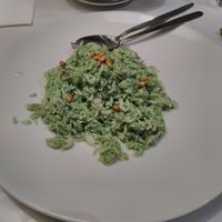 Moss and pine nut fried rice at Gong De Lin in Melbourne