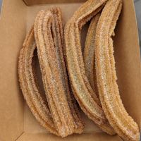 Churros with sugar at Churros & Glass in Umea