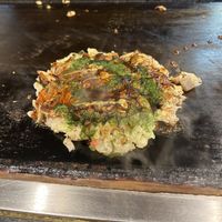   at Okonomiyaki Mizuno in Osaka