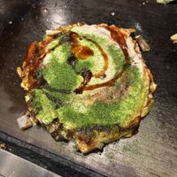   at Okonomiyaki Mizuno in Osaka