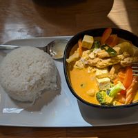 Red curry. Creamy and soooo good at VG Noodle in Turku