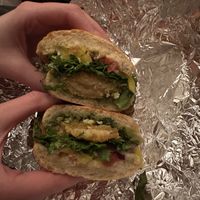 Pesto chicken sandwich  #Veganuary at Pizza Luce - Lyndale Ave in Minneapolis