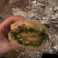 Pesto chicken sandwich  #Veganuary at Pizza Luce - Lyndale Ave in Minneapolis
