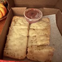 Garlic cheese toast with marinara  #Veganuary at Pizza Luce - Lyndale Ave in Minneapolis