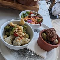 Vegan salads at Vitalé Café Bar in Newark