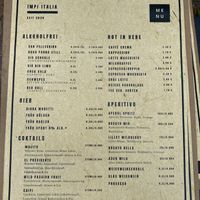 Getränkekarte  at Impi Snack in Cologne