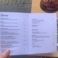 Menu  at Fret  in Den Bosch