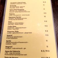 Cocktail menu (July 2025) at Fret  in Den Bosch