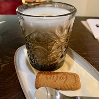 Latte with pea milk  at Fret  in Den Bosch