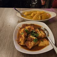 Tofu curry and pumpkin stew at Burmese Kitchen in San Francisco