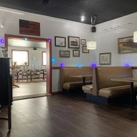 Rear interior seating plus group eating area at veg+ in Hudson