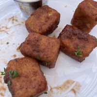 Tofu wings (after we ate some!)  at veg+ in Hudson