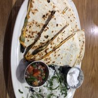 Roasted veggie quesadilla  at veg+ in Hudson