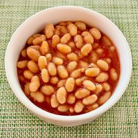Baked beans  at Al Mizah Restaurant in Abu Dhabi
