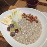Vegan porridge at Kaffeine  in Ennis
