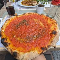 Pizza marinara (13 CHF) at Ristorante Commercianti in Lugano