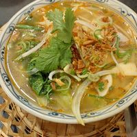 Sour and spicy vegan beef soup at S Vietnamese Cuisine in Kyoto