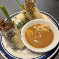 Raw vegan spring rolls ! Yum!!  at S Vietnamese Cuisine in Kyoto