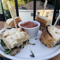 The tomato dip was surprisingly light and airy  at Emerald Cocktail Kitchen  in Syracuse