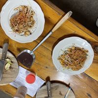 Vegan pad Thai   at Sammy's Thai Organic Cooking School in Chiang Mai