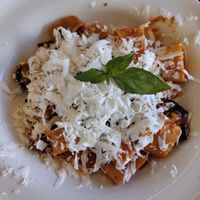 Veganes Pastagericht:) at Les Arenes in Alghero