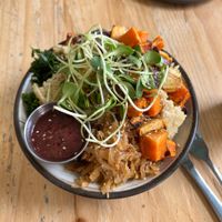 Macro bowl  at Superfresh Organic Cafe in Brattleboro