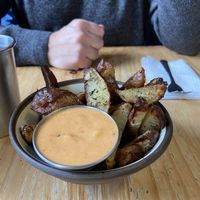 House made fries - delicious!  at Superfresh Organic Cafe in Brattleboro