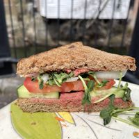 Beet Sandwich  at Superfresh Organic Cafe in Brattleboro