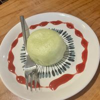 Bao with pineapple filling  at Vevi Restaurant III in Vienna