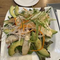 Salad with “chicken” and avocados  at Vevi Restaurant III in Vienna