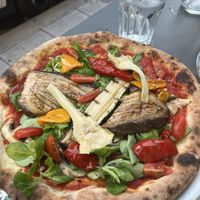 vegan pizza  at Delizi Pizza in Nice