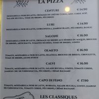 New menù  at Delizi Pizza in Nice