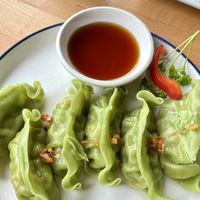 Vegan dumplings   at Sushi Thai Salida in Salida