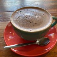 Chocolat chaud au lait d’avoine  at Green Corner in Amiens