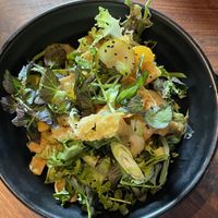 Wonton salad -yum  at Dharma Bums in New Hope