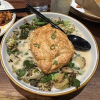 Pot pie. The biscuit alone is worth ordering this    at Dharma Bums in New Hope