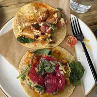 Bravas & K-boy tacos  at Dharma Bums in New Hope