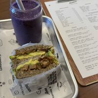 Teriyaki + signature shake  at Amateur Coffee & Run Club in Lima