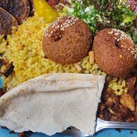 Veganised 'vegetarian plate' at La Rose in Karlsruhe