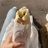 Falafel im Wrap (extra getoastet)  at La Rose in Karlsruhe